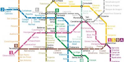 Metro kartta Meksiko