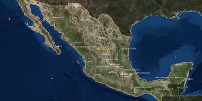 Satelliitti kartta Meksiko