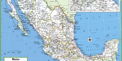 Kaupungeissa Meksikossa kartta